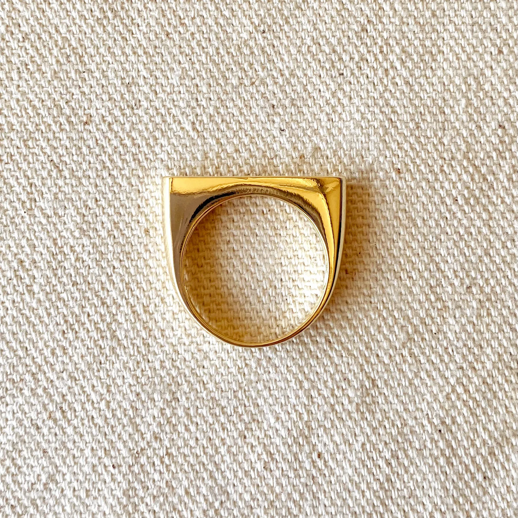 18k Gold Filled Destiny Engraved Stackable Ring