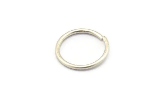 18mm Jump Ring -12 Antique Silver Plated Brass Jump Rings (18x1.5mm) D0233