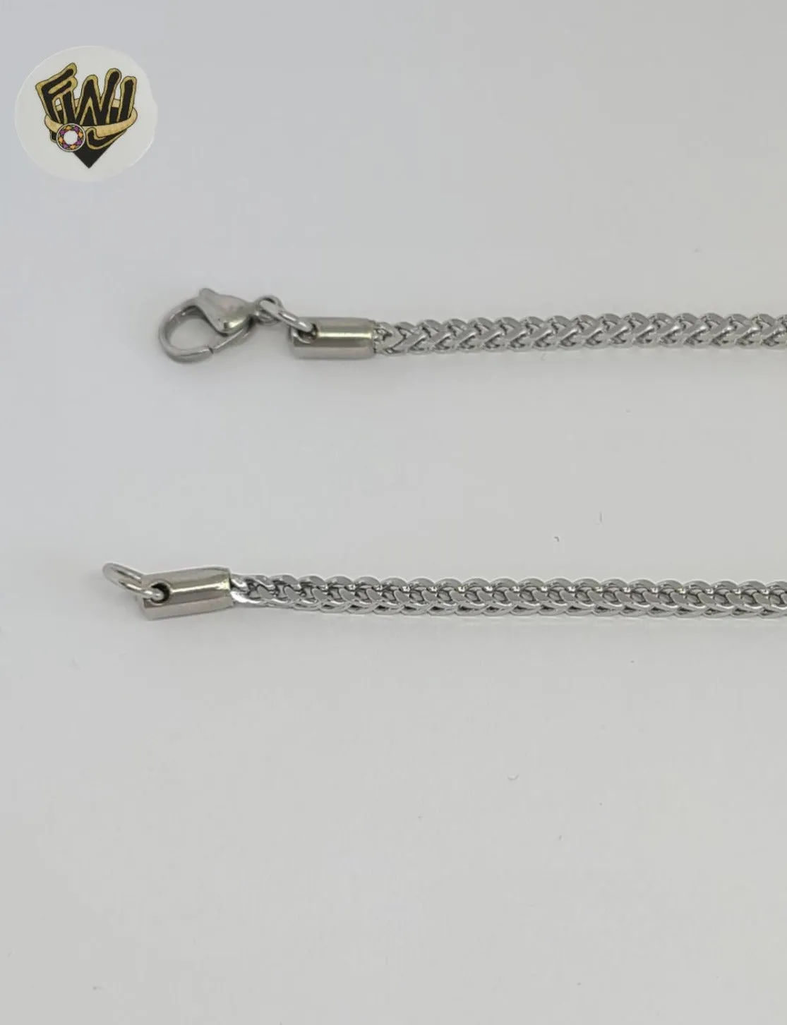 (4-7177) Stainless Steel - 2.5 Curb Link Necklace - 24.