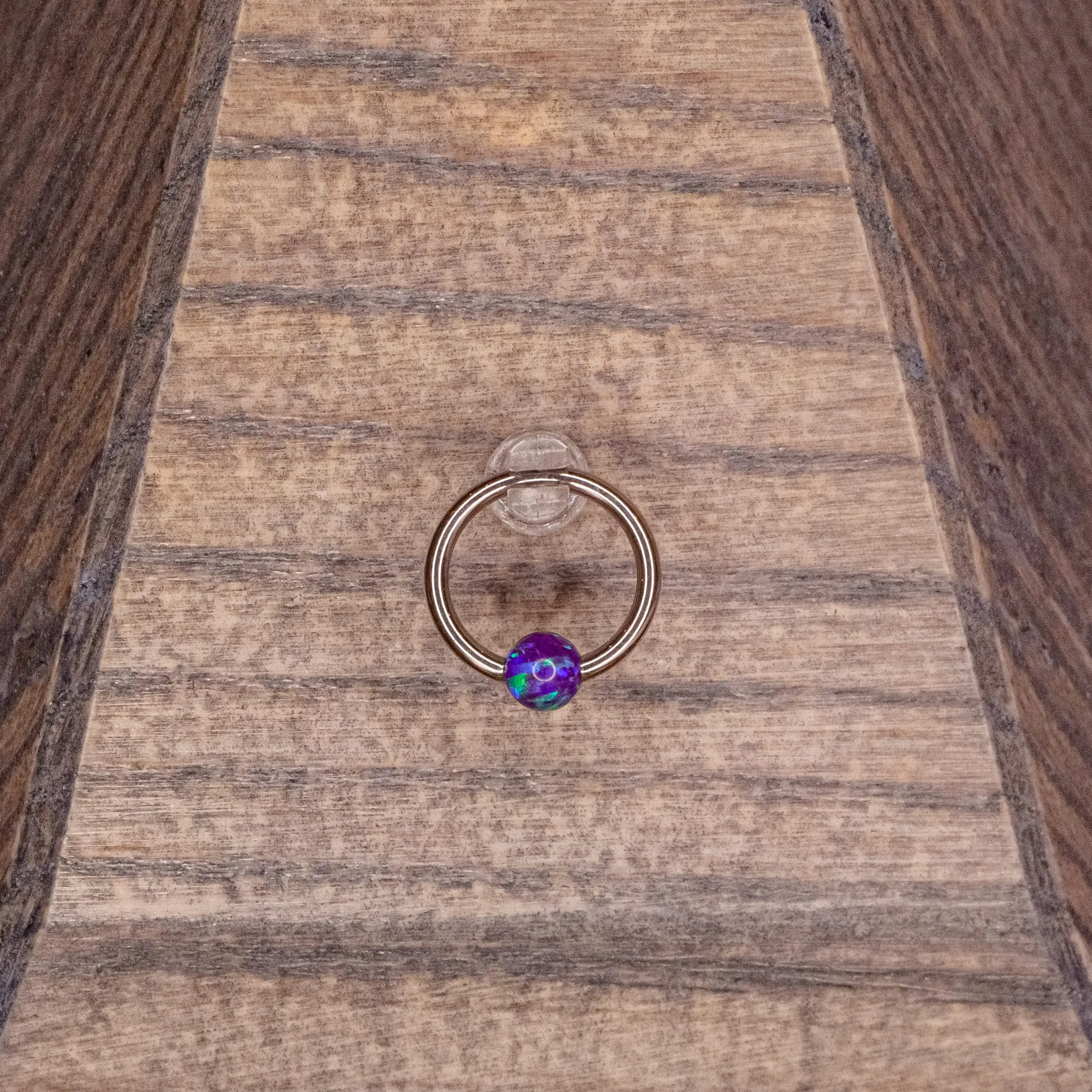 4mm Captive Bead- Purple Opal