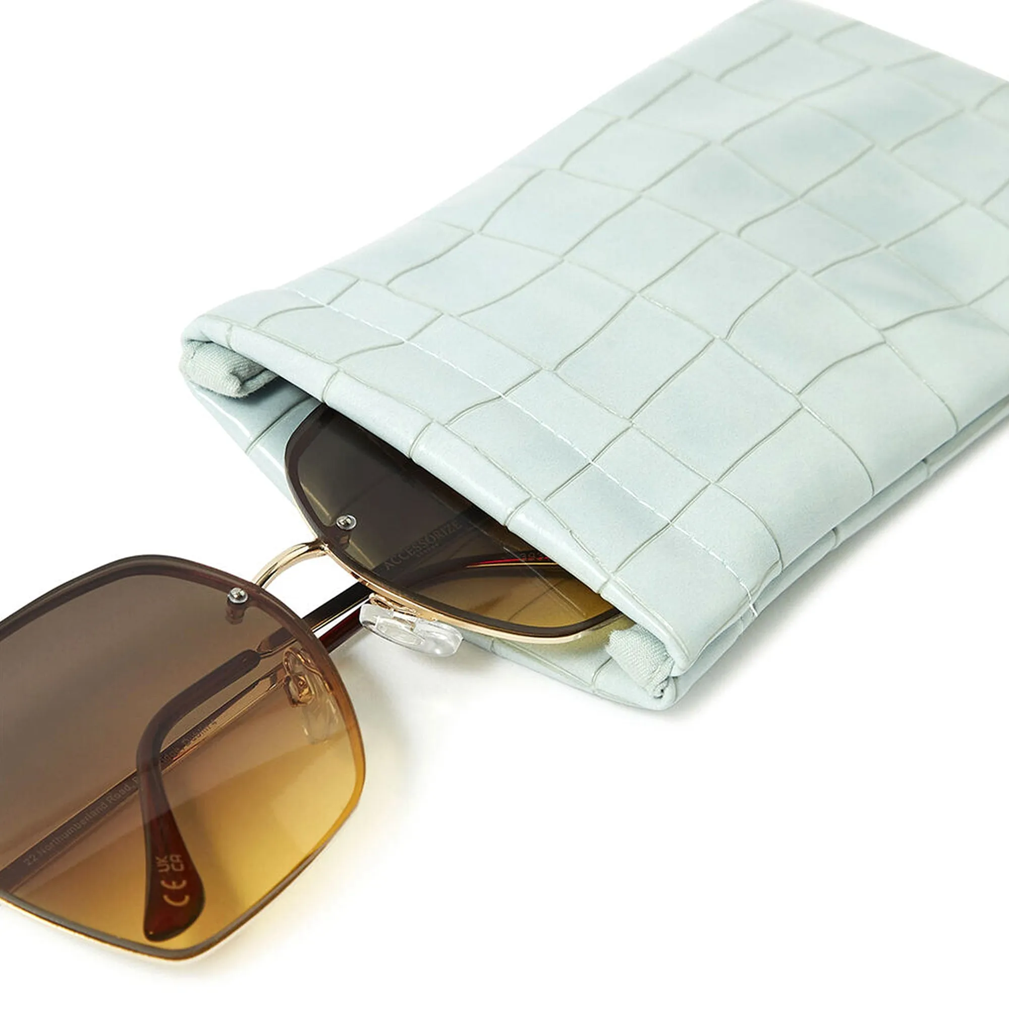 Accessorize London Women's Soft Sunglasses Pouch Blue