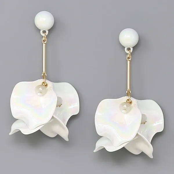 Acrylic Petal Drop Earrings