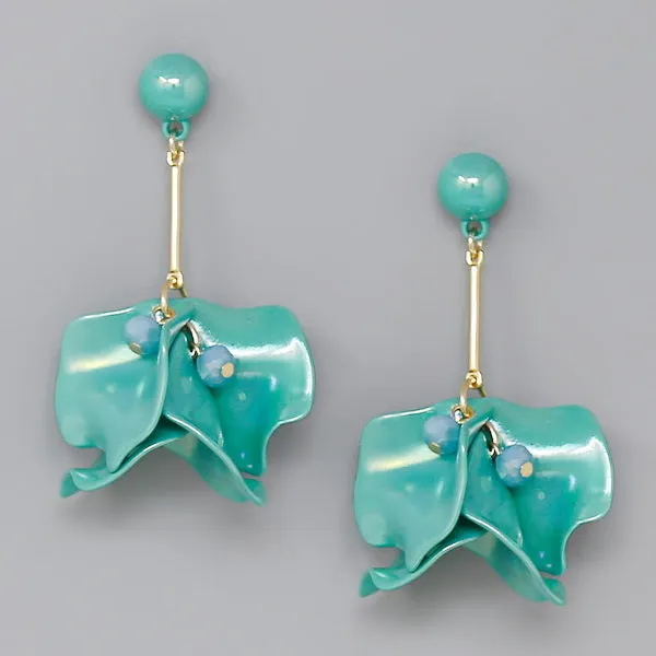 Acrylic Petal Drop Earrings