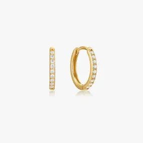 Adeline Hoops in Gold