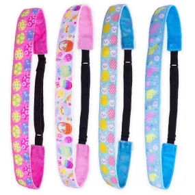 Adjustable No Slip Easter Headbands - 4 Pack