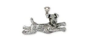 Airedale Terrier Pendant Jewelry Sterling Silver Handmade Dog Pendant AR15-P