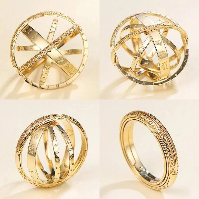 Armillary Astrological Sphere Ring