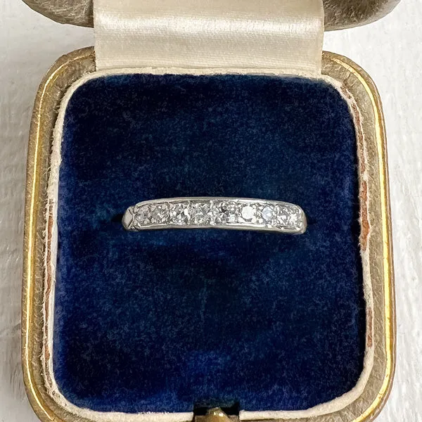 Art Deco Diamond Wedding Band