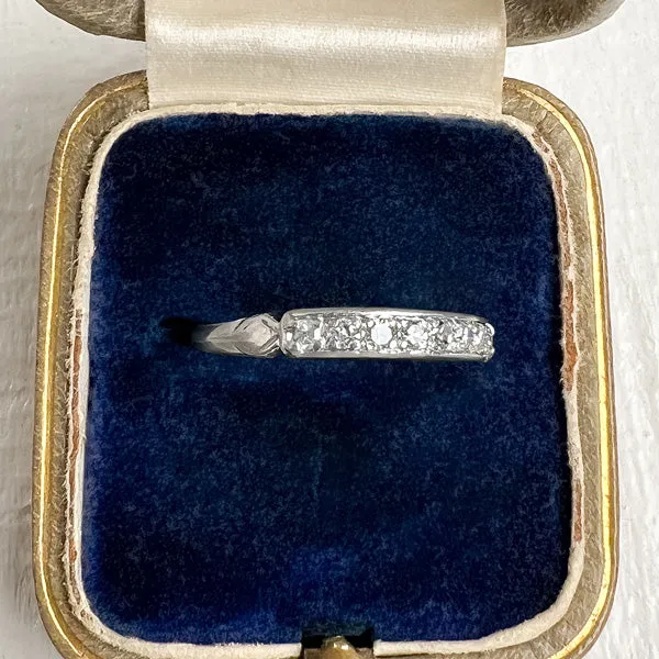 Art Deco Diamond Wedding Band