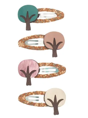 Autumn Tree Clic Clac Hair Clip Set