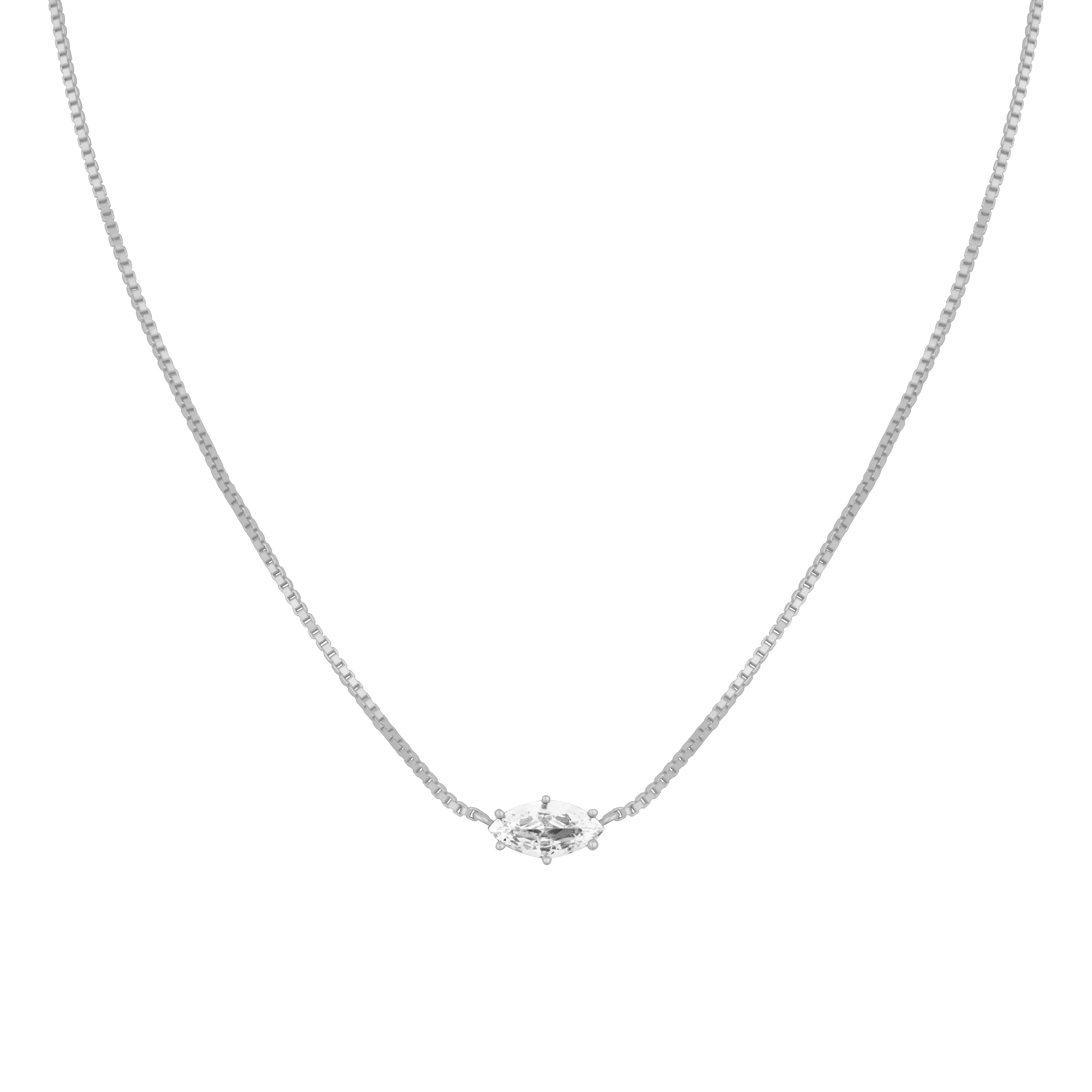 AVERIE PENDANT NECKLACE SILVER