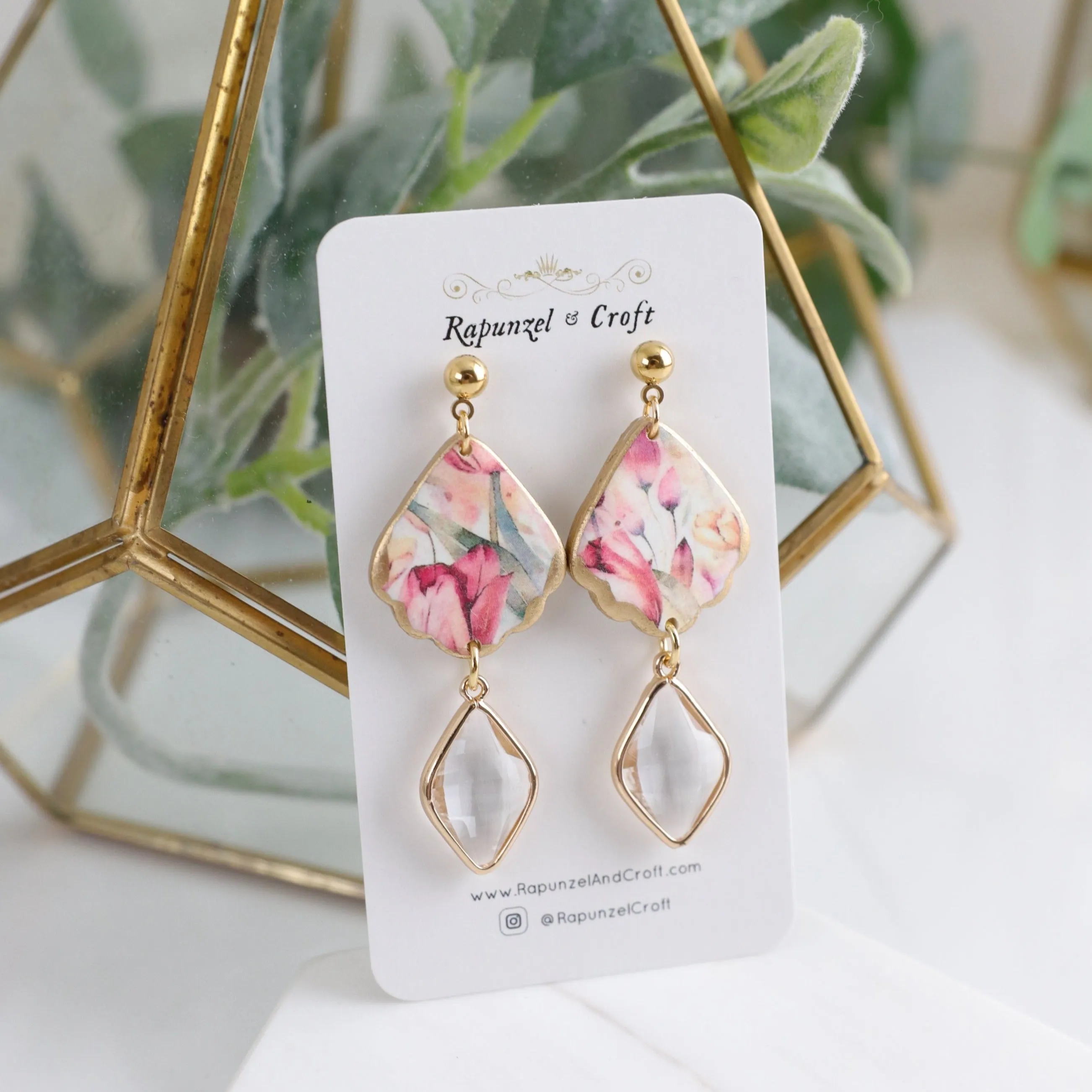 AYLIA Floral Crystal earrings