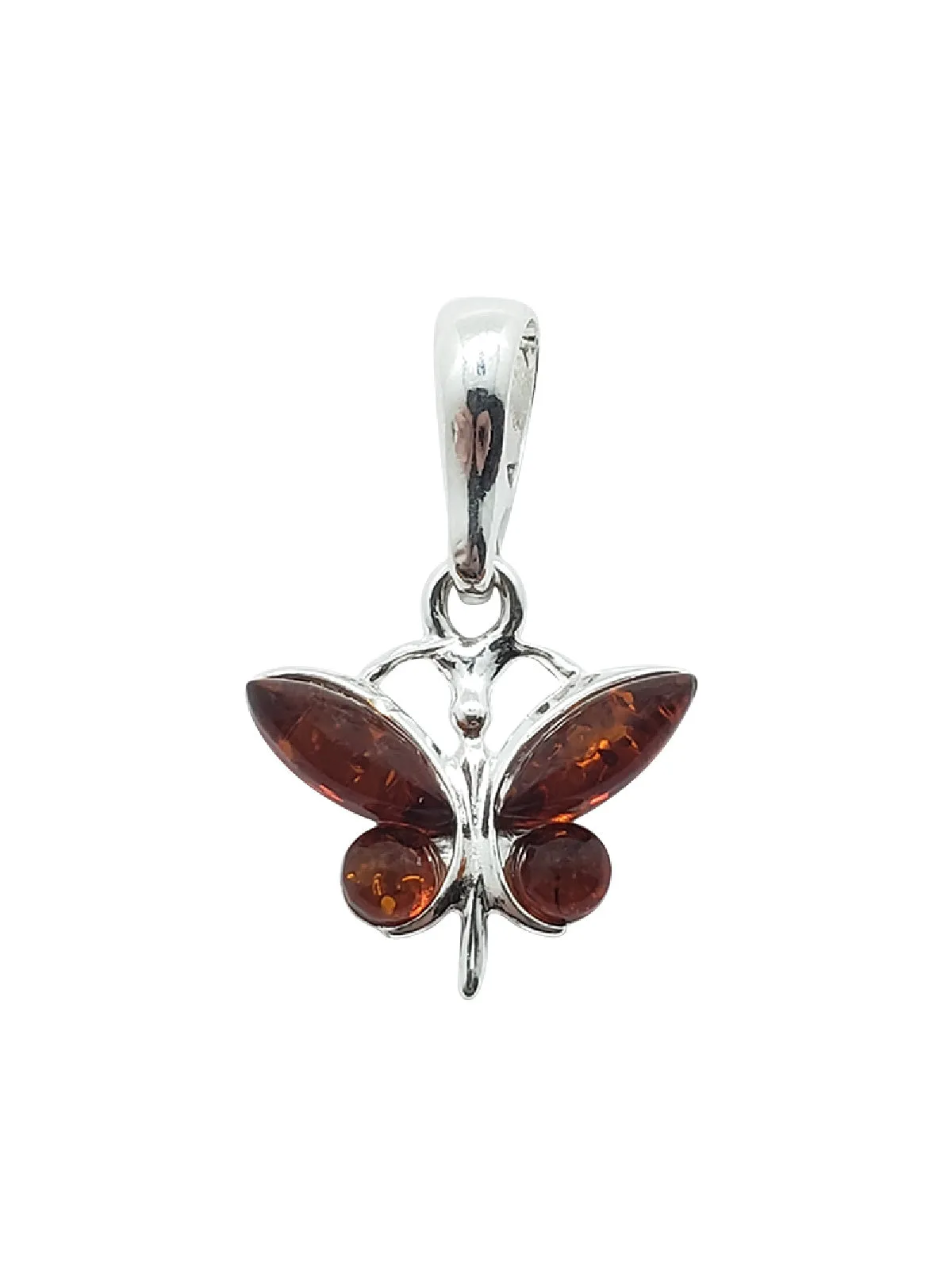 Baltic Amber Butterfly Necklace