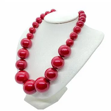 Beautiful Graduated Bead Choker Statement Necklace