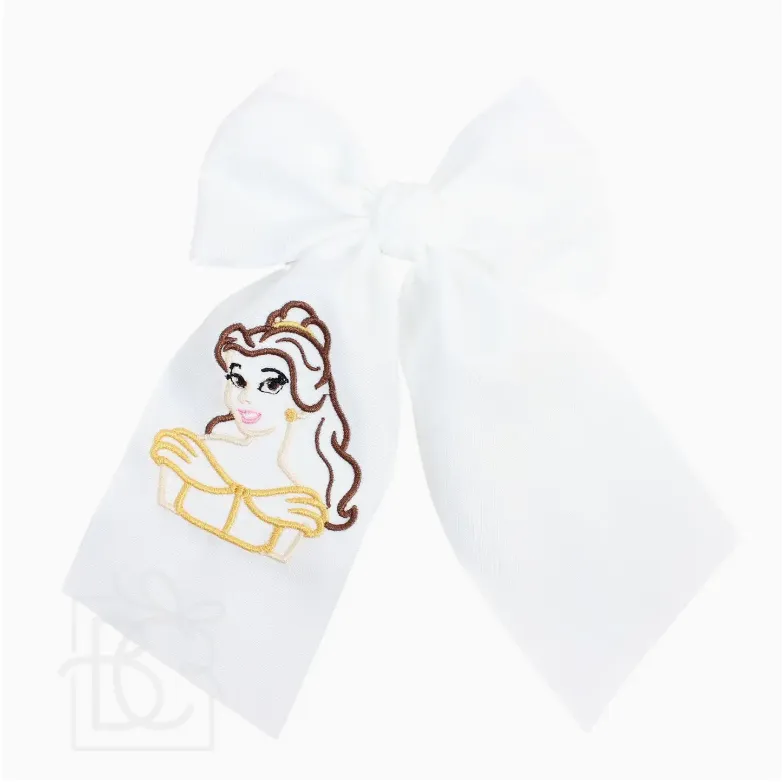 Beyond Creations- Princess Embroidered Bow- Yellow Beauty Princess