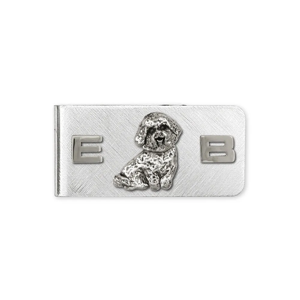 Bichon Frise Money Clip Jewelry Sterling Silver Handmade Dog Money Clip D07-MC