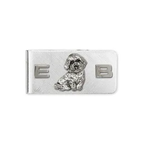 Bichon Frise Money Clip Jewelry Sterling Silver Handmade Dog Money Clip D07-MC