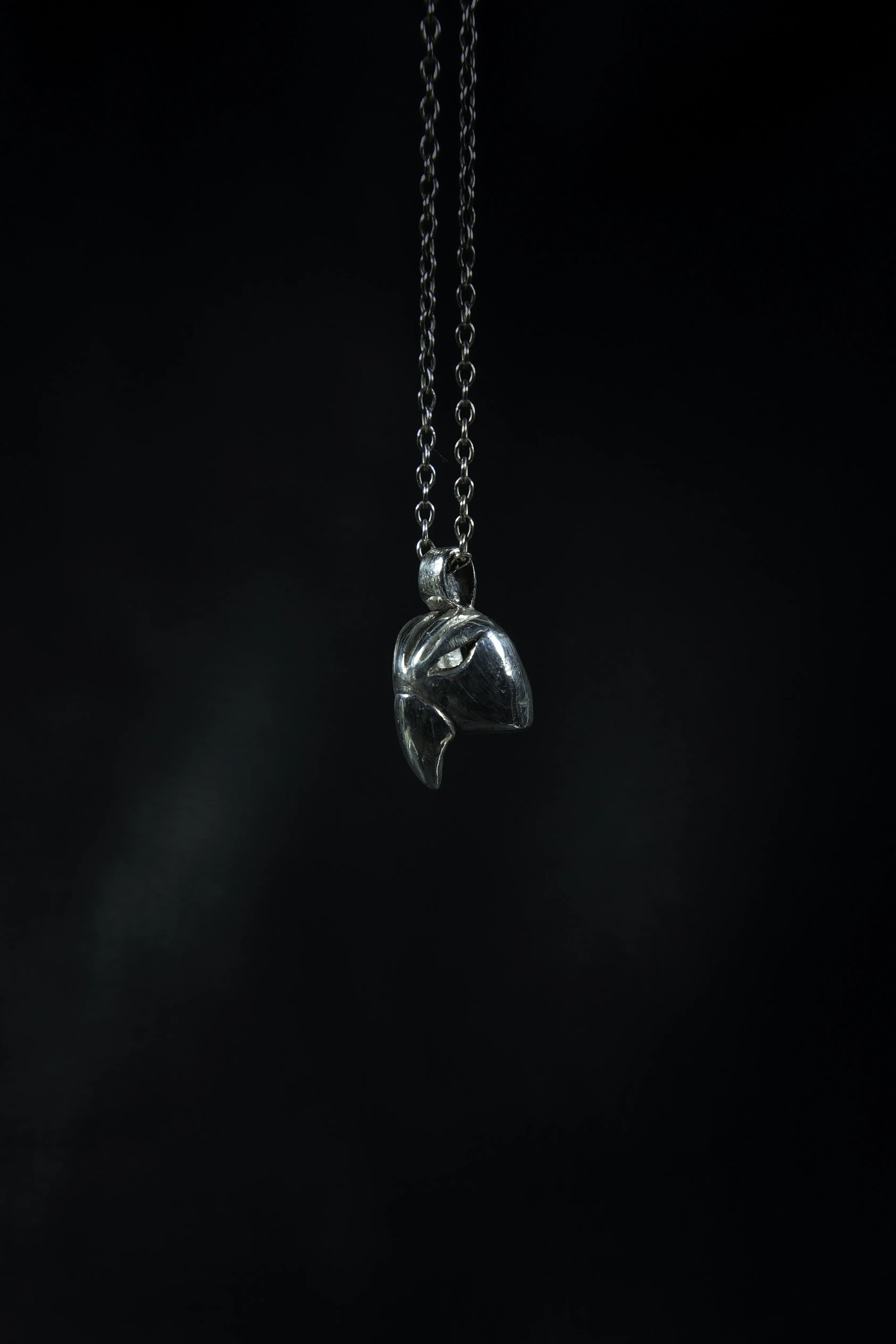 Bird of Prey (Sterling Silver, Gold Pendant)