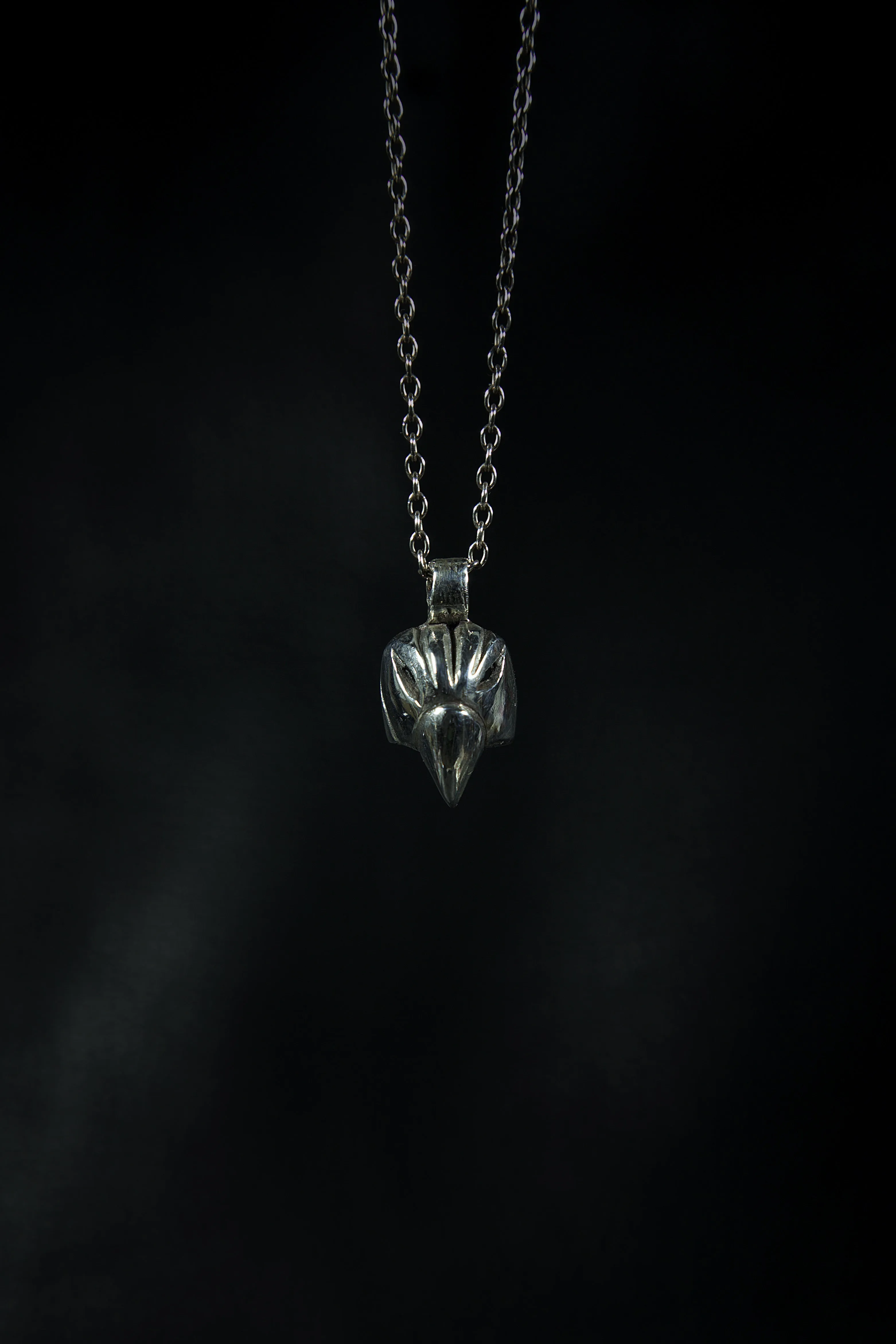 Bird of Prey (Sterling Silver, Gold Pendant)