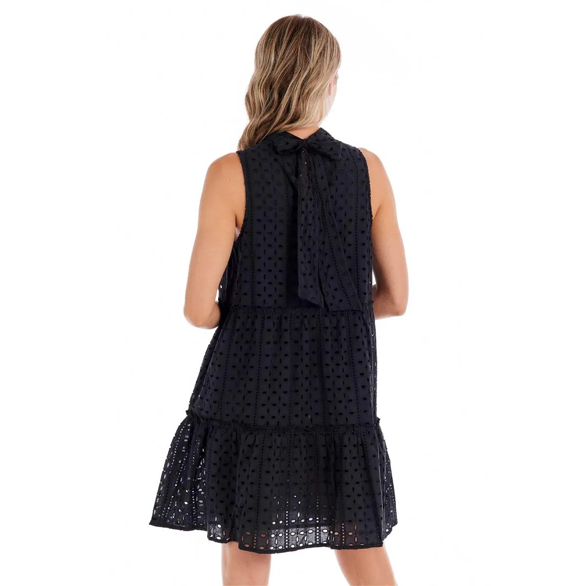 Black Biles Eyelet Dress