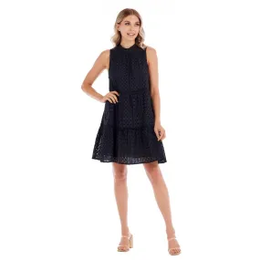 Black Biles Eyelet Dress