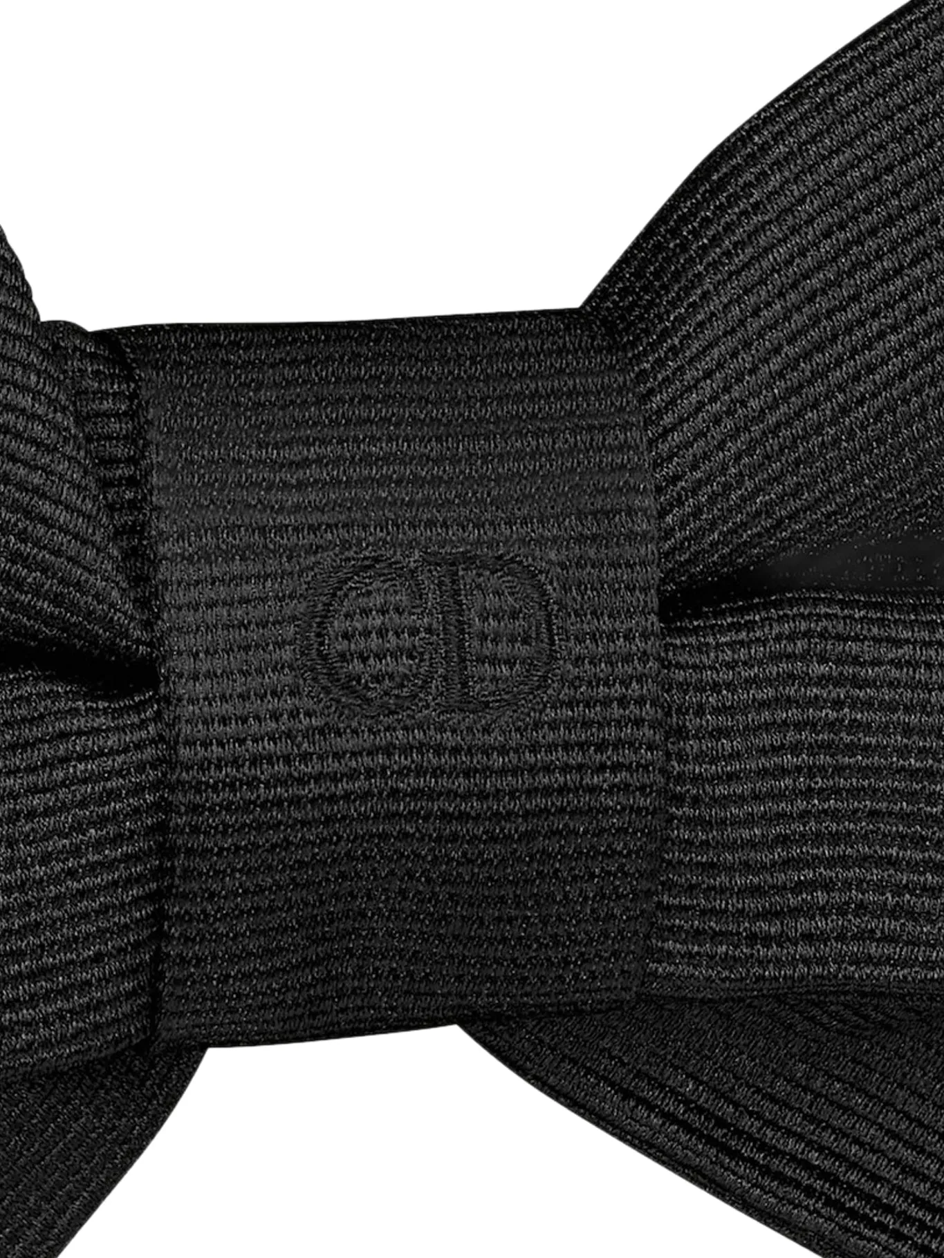 BLACK SILK BOW TIE