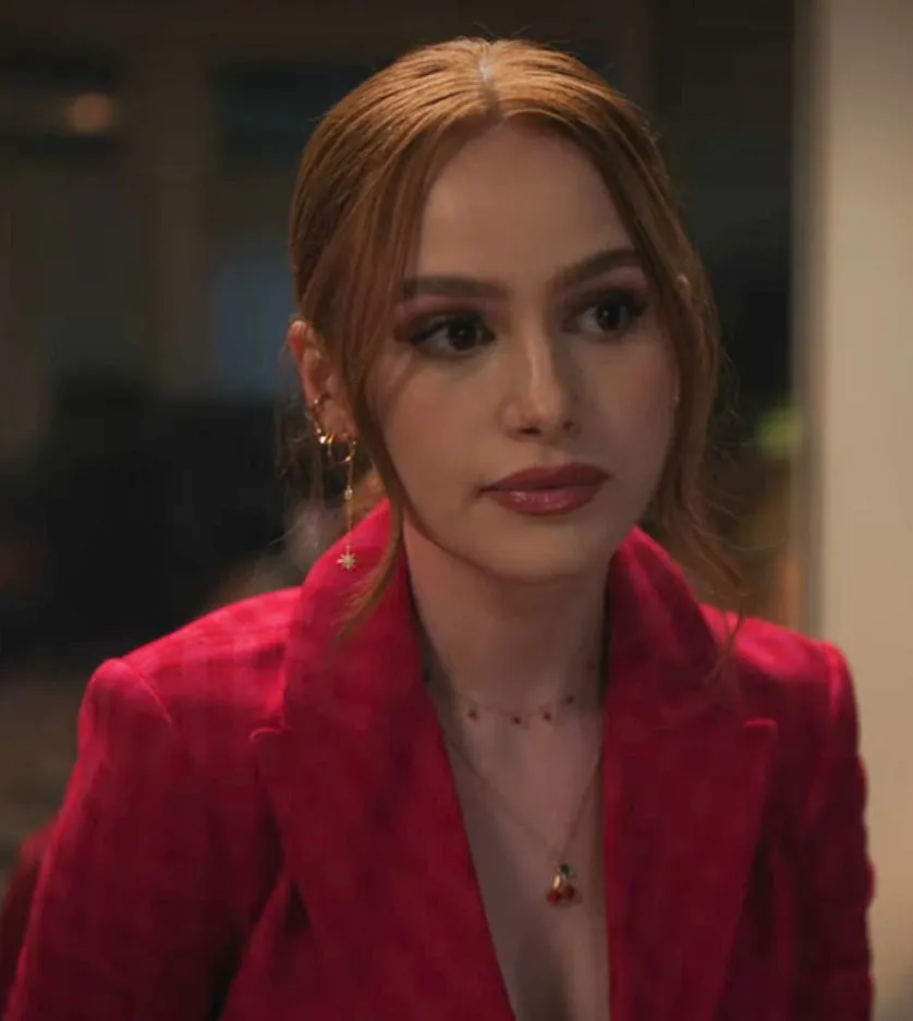 Blossom Red Gold Choker * As Seen On Riverdale *