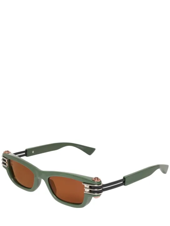 Bottega Veneta   Bolt squared injected acetate sunglasses 