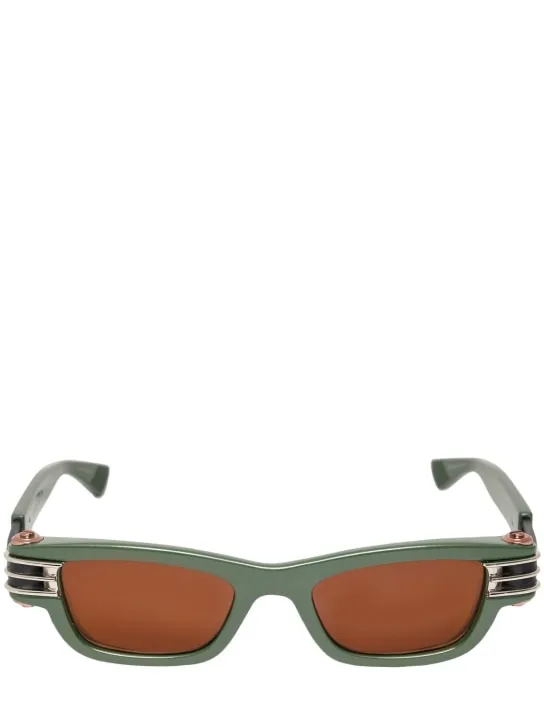 Bottega Veneta   Bolt squared injected acetate sunglasses 