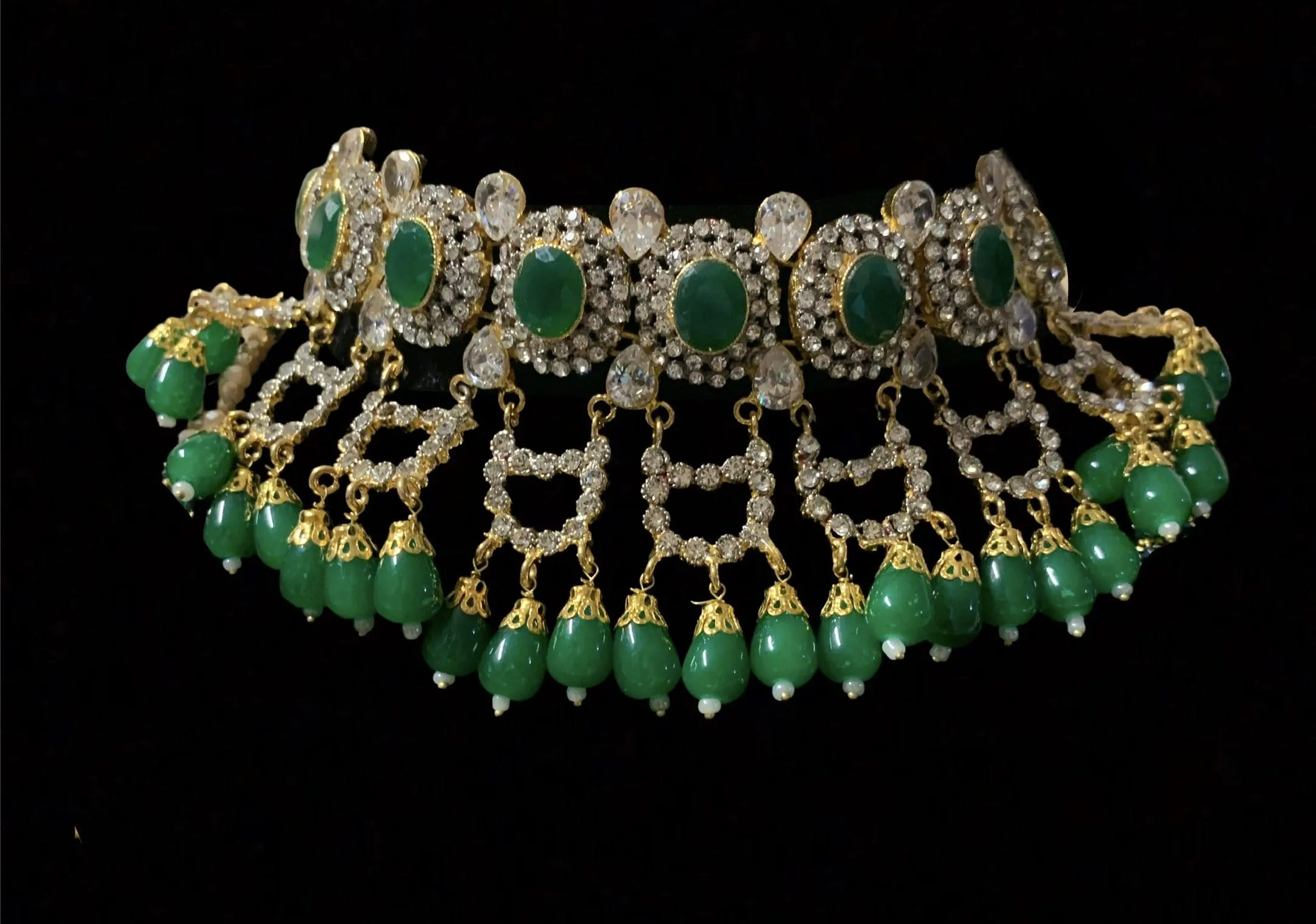 BR40 Mehak green bridal set ( READY TO SHIP)