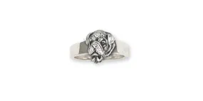 Bulldog Ring Jewelry Sterling Silver Handmade Dog Ring BD29H-R