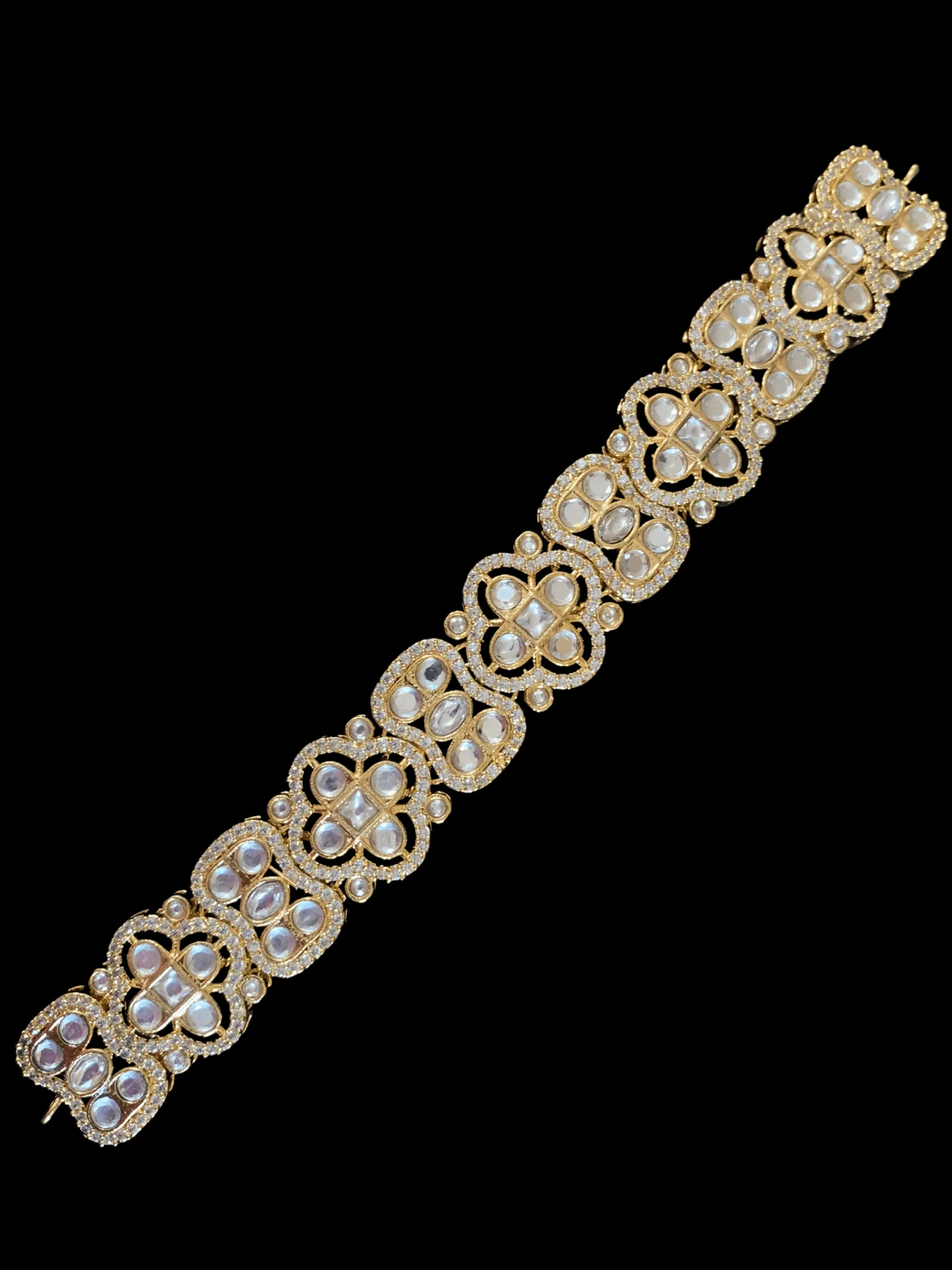 C181 cz polki choker with earrings ( READY TO SHIP)