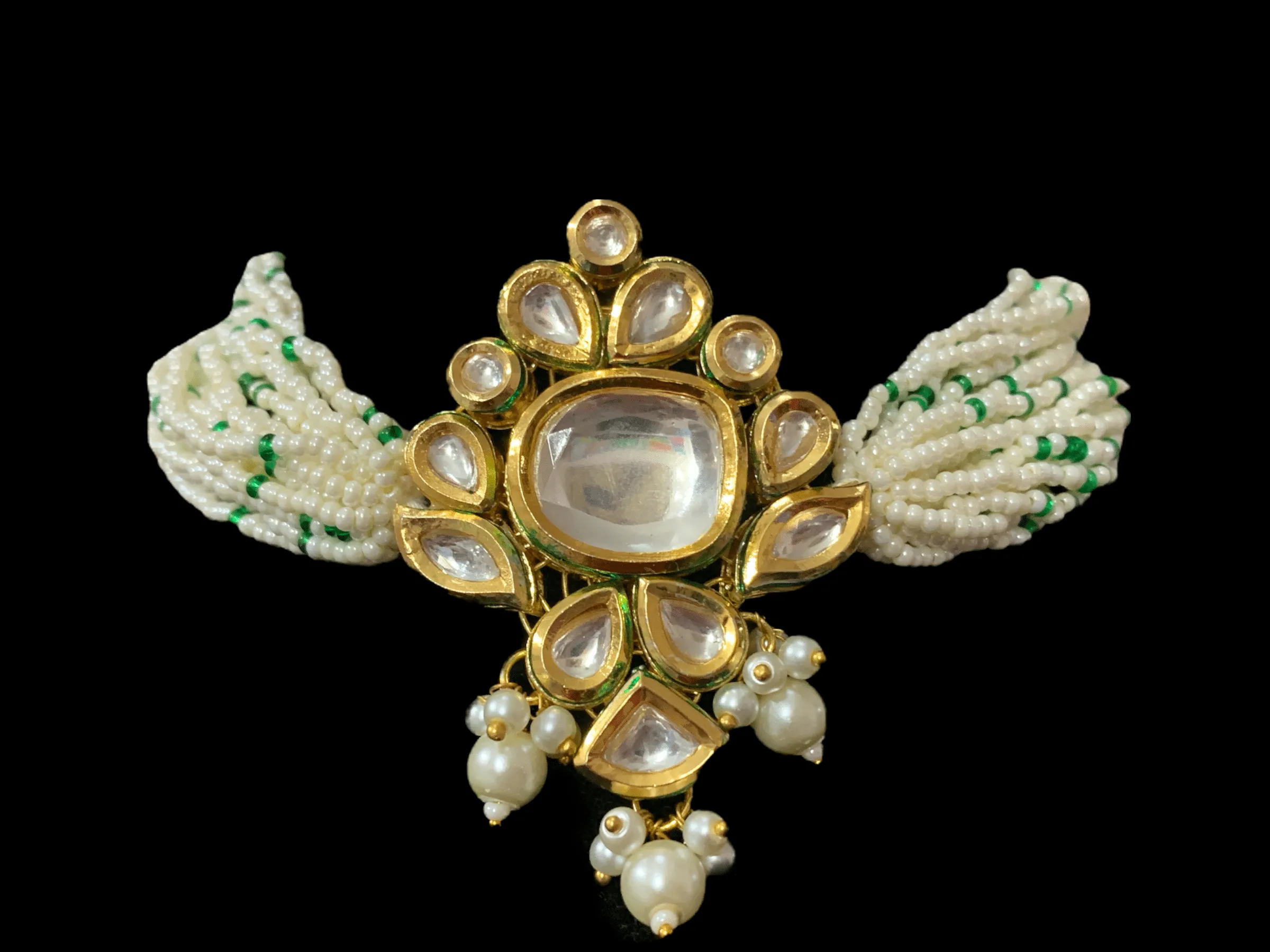 C72 Kundan choker with earrings   (SHIPS IN 4 WEEKS  )