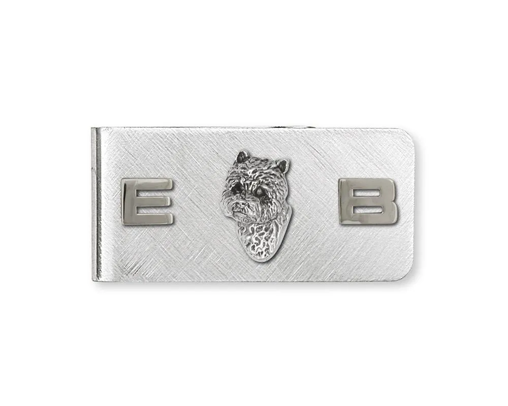 Cairn Terrier Money Clip Jewelry Sterling Silver Handmade Dog Money Clip CNWS8-MC