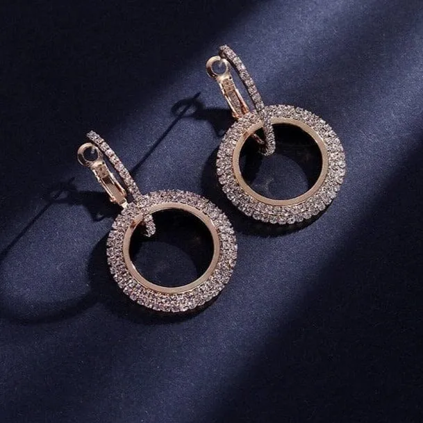 Charming Brilliant European Loop Earrings