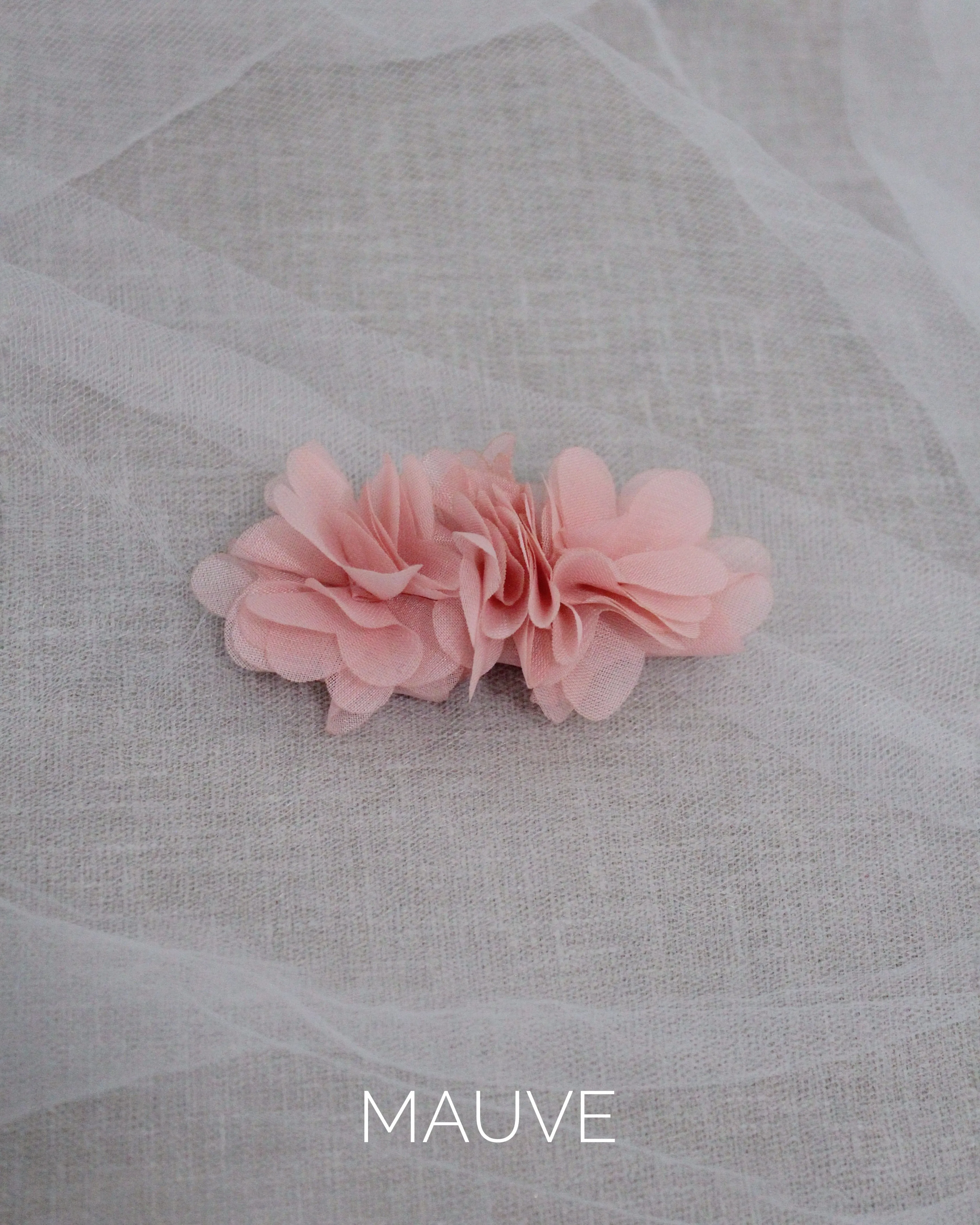 Chiffon Flower Hair Clip or Barrette for Girls