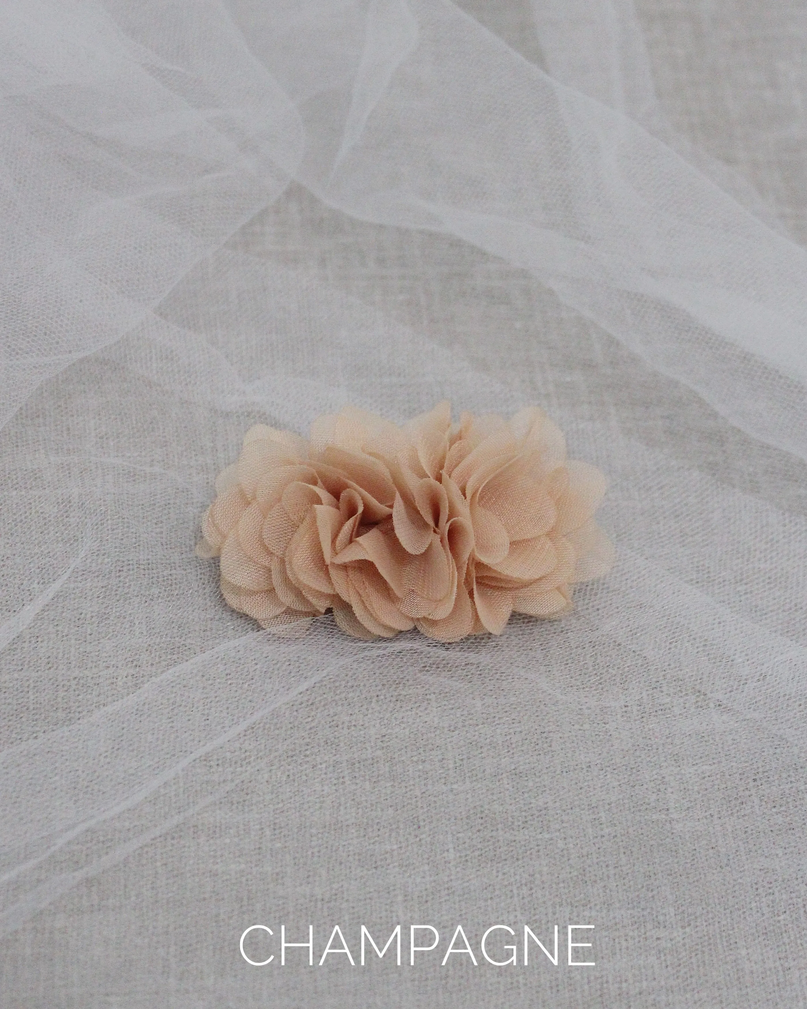 Chiffon Flower Hair Clip or Barrette for Girls