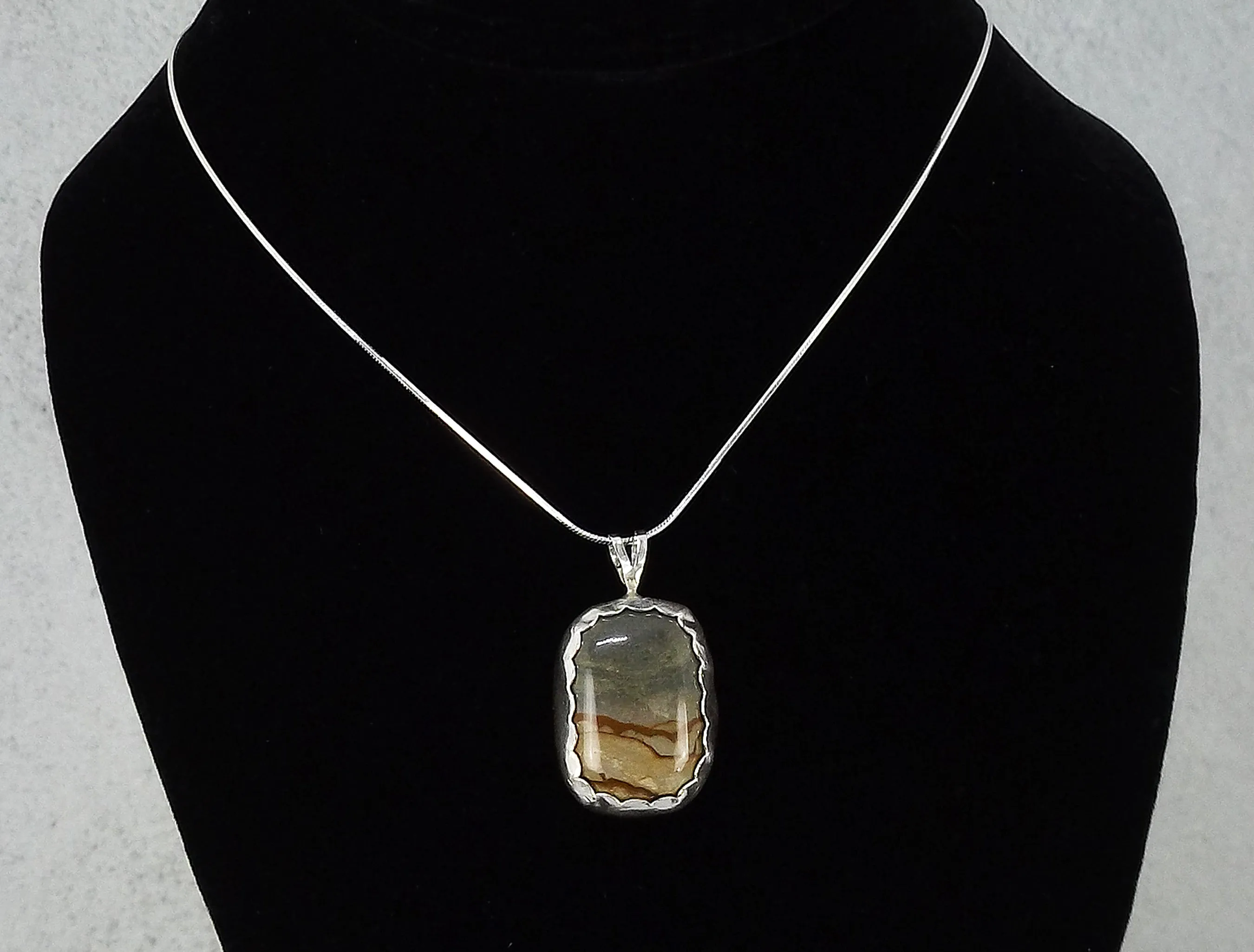 Cripple Creek Picture Jasper Necklace