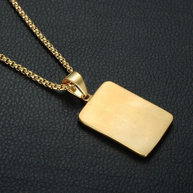 Crystal-Studded Gold-Plated US Dollar Money Bling 316L Stainless Steel Hip-hop Pendant Necklace