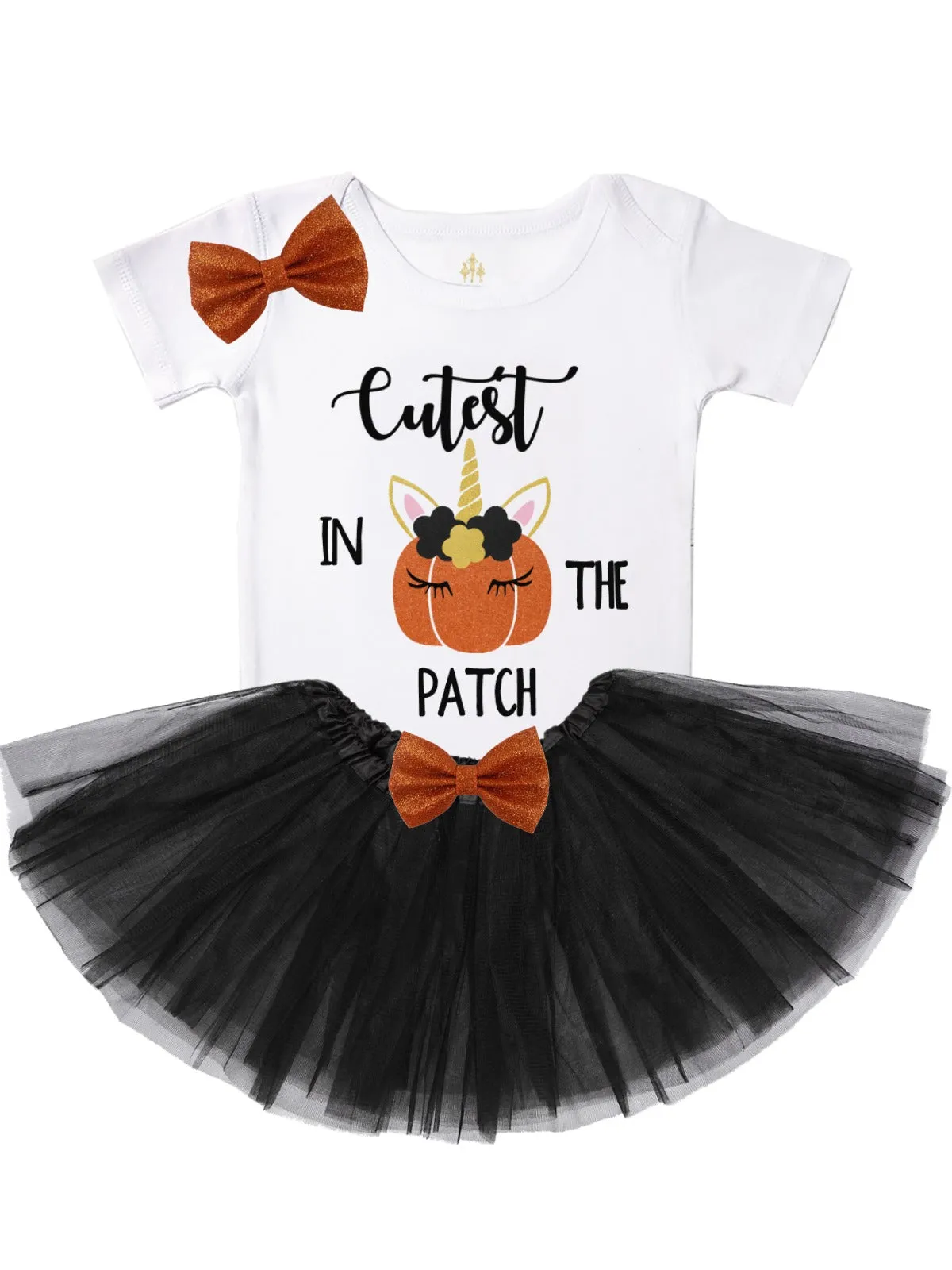 Cutest In The Patch Unicorn Pumpkin Tutu Outfit