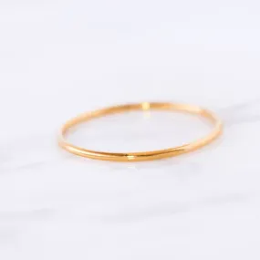 Dainty Gold Filled Stacking Ring 1mm