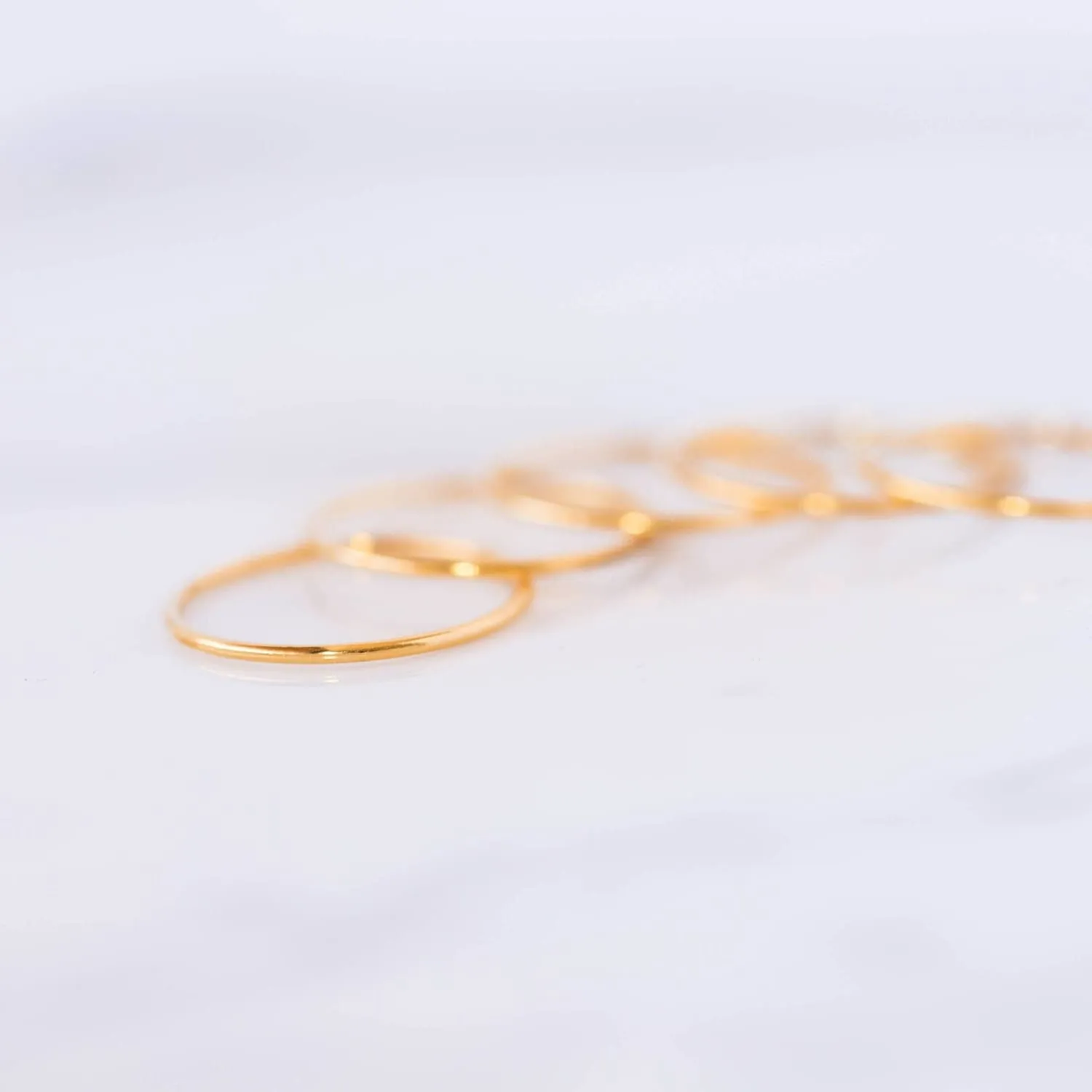 Dainty Gold Filled Stacking Ring 1mm