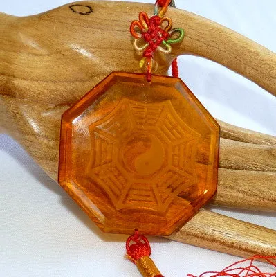 Daoist Bagua Citrine Crystal Hanging Ornament (CP-231)