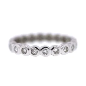 Diamond Bezel Set Eternity Band in 14k Gold