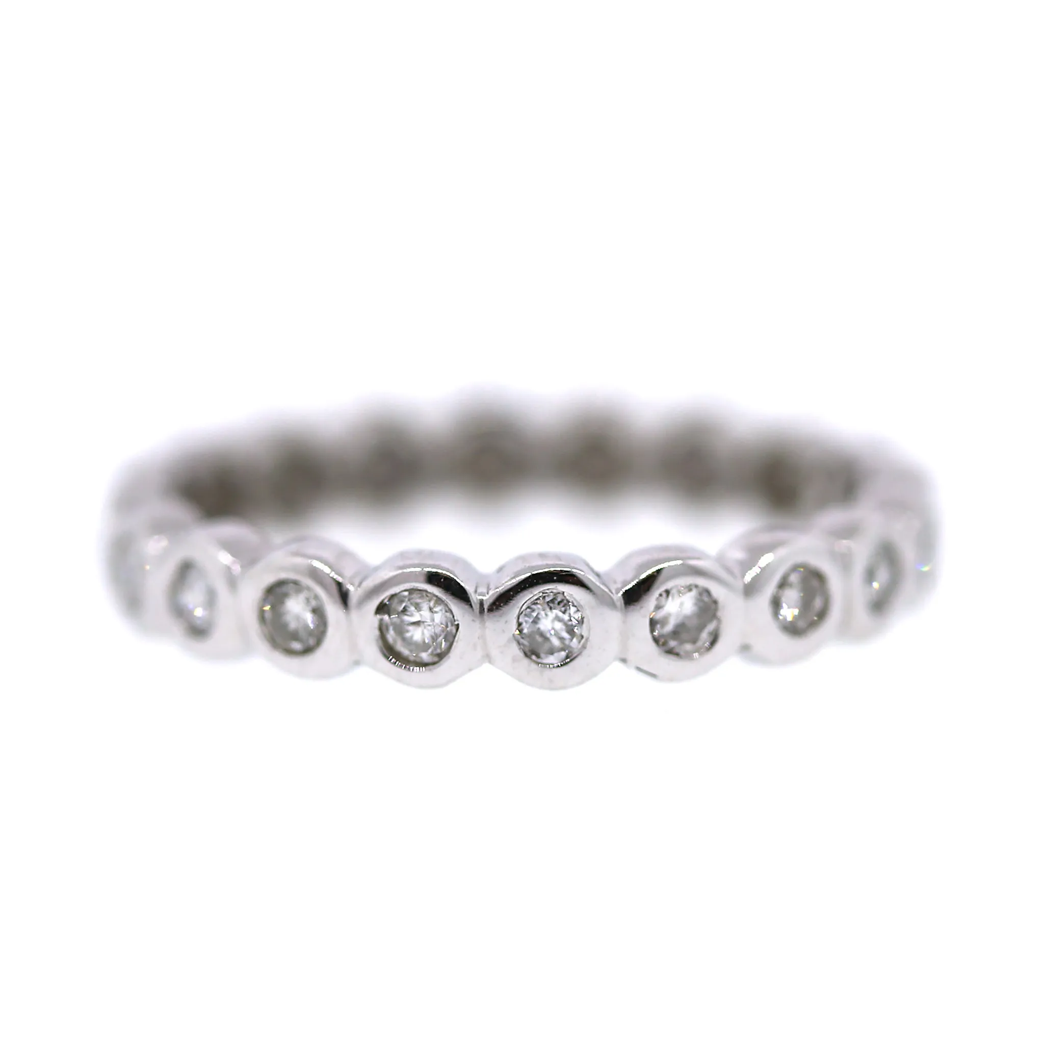 Diamond Bezel Set Eternity Band in 14k Gold