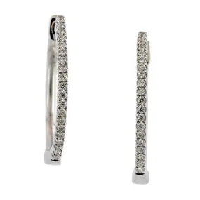 Diamond Hoop Earrings, 0.12ctw.