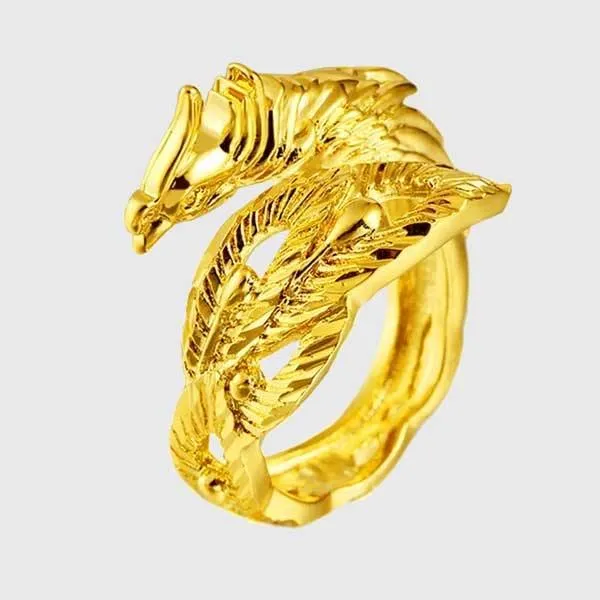 Dragon Phoenix Couple Rings