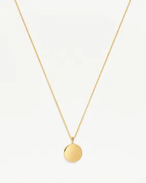 Engravable Round Necklace