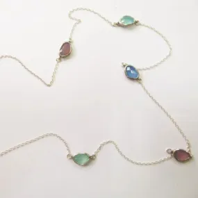 Exquisite Chalcedony Necklace - Sterling Silver Jewelry