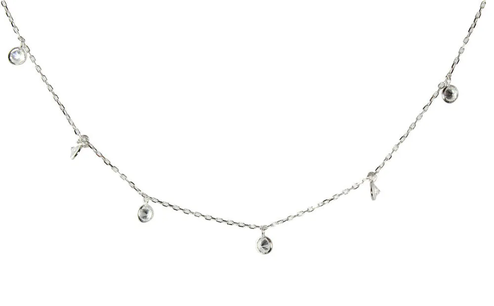 FLOATING DIAMONDS CHOKER NECKLACE